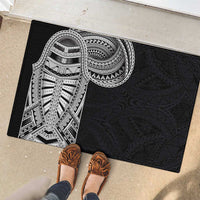Samoan Art Tattoo Polynesian Pattern Rubber Doormat