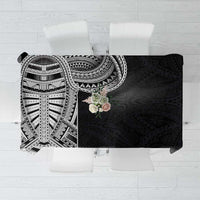 Samoan Art Tattoo Polynesian Pattern Tablecloth LT03 Black - Polynesian Pride