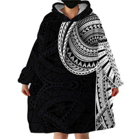 Samoan Art Tattoo Polynesian Pattern Wearable Blanket Hoodie LT03 - Polynesian Pride