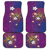 Hawaiian Octopus Tattoo and Frangipani Car Mats