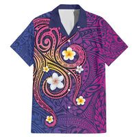 Hawaiian Octopus Tattoo and Frangipani Family Matching Mermaid Dress and Hawaiian Shirt