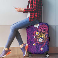Hawaiian Octopus Tattoo and Frangipani Luggage Cover