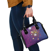 Hawaiian Octopus Tattoo and Frangipani Shoulder Handbag LT03 - Polynesian Pride