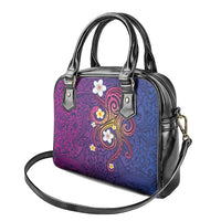 Hawaiian Octopus Tattoo and Frangipani Shoulder Handbag LT03 - Polynesian Pride