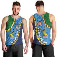 Malampa Fiji Day Men Tank Top National Symbols with Tapa Tribal and Polynesian Tattoo