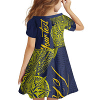 Personalised Tokelau Classic Ngatu Motifs Family Matching Long Sleeve Bodycon Dress and Hawaiian Shirt