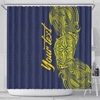 Personalised Tokelau Classic Ngatu Motifs Shower Curtain