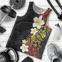 Plumeria Men Tank Top Polynesian Tribal Frangipani Sunset
