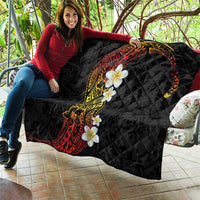 Plumeria Quilt Polynesian Tribal Frangipani Sunset LT03 - Polynesian Pride