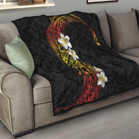 Plumeria Quilt Polynesian Tribal Frangipani Sunset LT03 - Polynesian Pride