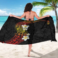 Plumeria Sarong Polynesian Tribal Frangipani Sunset