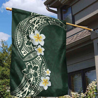 Plumeria Garden Flag Polynesian Tribal Frangipani Green