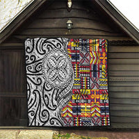 Niue Hiapo and Maori Decoration Tattoos Quilt - Polynesian Pride