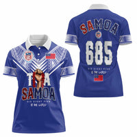 Toa Samoa Rugby Women Polo Shirt Six Eight Five to The World