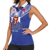 Toa Samoa Rugby Women Sleeveless Polo Shirt Six Eight Five to The World