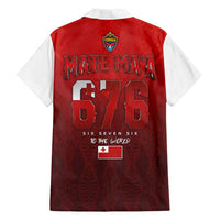 Mate Ma'a Tonga Rugby Family Matching Off Shoulder Short Dress and Hawaiian Shirt Six Seven Six to The World