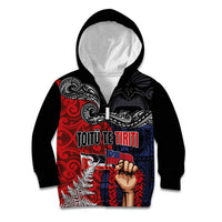Aotearoa and Samoa Toitu Te Tiriti Kid Hoodie Honour the Treaty - Te Tiriti Is Us