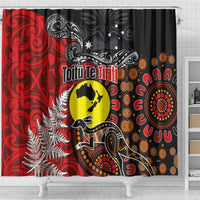 Aotearoa and Australia Toitu Te Tiriti Shower Curtain Honour the Treaty - Te Tiriti Is Us LT03 - Polynesian Pride