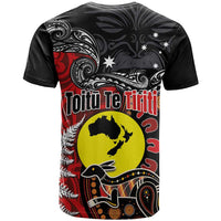 Aotearoa and Australia Toitu Te Tiriti T Shirt Honour the Treaty - Te Tiriti Is Us LT03 - Polynesian Pride