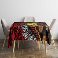 Aotearoa and Australia Toitu Te Tiriti Tablecloth Honour the Treaty - Stand Together Stand Stronger LT03 - Polynesian Pride