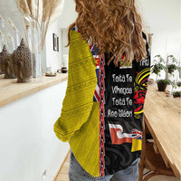 Aotearoa and Niue Toitu Te Tiriti Women Casual Shirt Honour the Treaty - Fight Together Stand Together LT03 - Polynesian Pride
