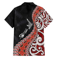 Aotearoa Maori Stylized Koru - Silver Ferns Family Matching Summer Maxi Dress and Hawaiian Shirt LT03 - Polynesian Pride