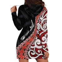 Aotearoa Maori Stylized Koru - Silver Ferns Hoodie Dress