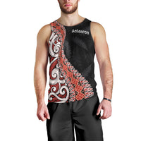 Aotearoa Maori Stylized Koru - Silver Ferns Men Tank Top LT03