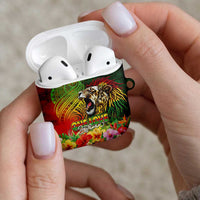Hawaiian Reggae AirPods Case Jawaiian One Love-Tribal Tatoos and Rastafari Lion LT03 - Polynesian Pride