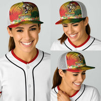 Hawaiian Reggae Baseball Net Cap Jawaiian One Love-Tribal Tatoos and Rastafari Lion LT03 - Polynesian Pride