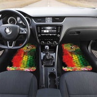 Hawaiian Reggae Car Mats Jawaiian One Love-Tribal Tatoos and Rastafari Lion - Polynesian Pride