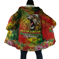 Hawaiian Reggae Cloak Jawaiian One Love-Tribal Tatoos and Rastafari Lion - Polynesian Pride