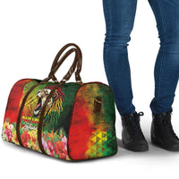 Hawaiian Reggae Travel Bag Jawaiian One Love-Tribal Tatoos and Rastafari Lion - Polynesian Pride
