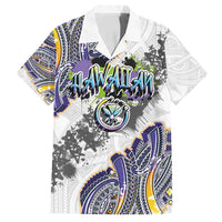 Traditional Art Hawaiian Kakau Tattoos Family Matching Tank Maxi Dress and Hawaiian Shirt Graffiti Style - Polynesian Pride