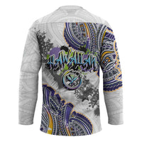 Traditional Art Hawaiian Kakau Tattoos Hockey Jersey Graffiti Style - Polynesian Pride