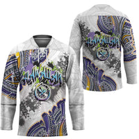 Traditional Art Hawaiian Kakau Tattoos Hockey Jersey Graffiti Style - Polynesian Pride