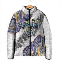 Traditional Art Hawaiian Kakau Tattoos Padded Jacket Graffiti Style - Polynesian Pride
