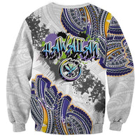 Traditional Art Hawaiian Kakau Tattoos Sweatshirt Graffiti Style - Polynesian Pride