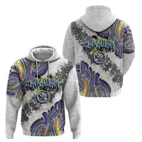 Traditional Art Hawaiian Kakau Tattoos Zip Hoodie Graffiti Style - Polynesian Pride