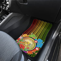 Hawaii Womens Day Wahine Car Mats Strong Beautiful Woman with Kakau Style LT03 - Polynesian Pride