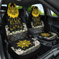 Flores de Mayo and Filipino Fiesta Car Seat Cover The Sun-Jasmine and Polynesian Yakan Tattoo Barong Style LT03 One Size Black - Polynesian Pride