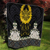 Flores de Mayo and Filipino Fiesta Quilt The Sun-Jasmine and Polynesian Yakan Tattoo Barong Style