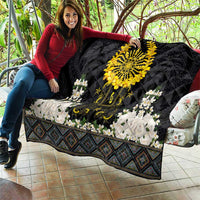 Flores de Mayo and Filipino Fiesta Quilt The Sun-Jasmine and Polynesian Yakan Tattoo Barong Style