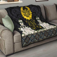 Flores de Mayo and Filipino Fiesta Quilt The Sun-Jasmine and Polynesian Yakan Tattoo Barong Style