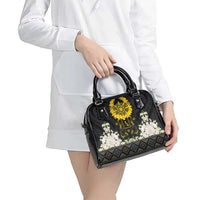 Flores de Mayo and Filipino Fiesta Shoulder Handbag The Sun-Jasmine and Polynesian Yakan Tattoo Barong Style