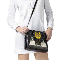 Flores de Mayo and Filipino Fiesta Shoulder Handbag The Sun-Jasmine and Polynesian Yakan Tattoo Barong Style