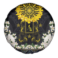 Flores de Mayo and Filipino Fiesta Spare Tire Cover The Sun-Jasmine and Polynesian Yakan Tattoo Barong Style