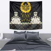 Flores de Mayo and Filipino Fiesta Tapestry The Sun-Jasmine and Polynesian Yakan Tattoo Barong Style