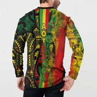 Aotearoa Reggae Button Sweatshirt Maori Reggae-One Love LT03 - Polynesian Pride