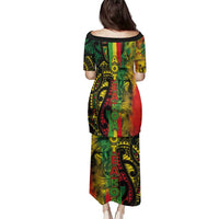 Aotearoa Reggae Family Matching Puletasi and Hawaiian Shirt Maori Reggae-One Love LT03 - Polynesian Pride